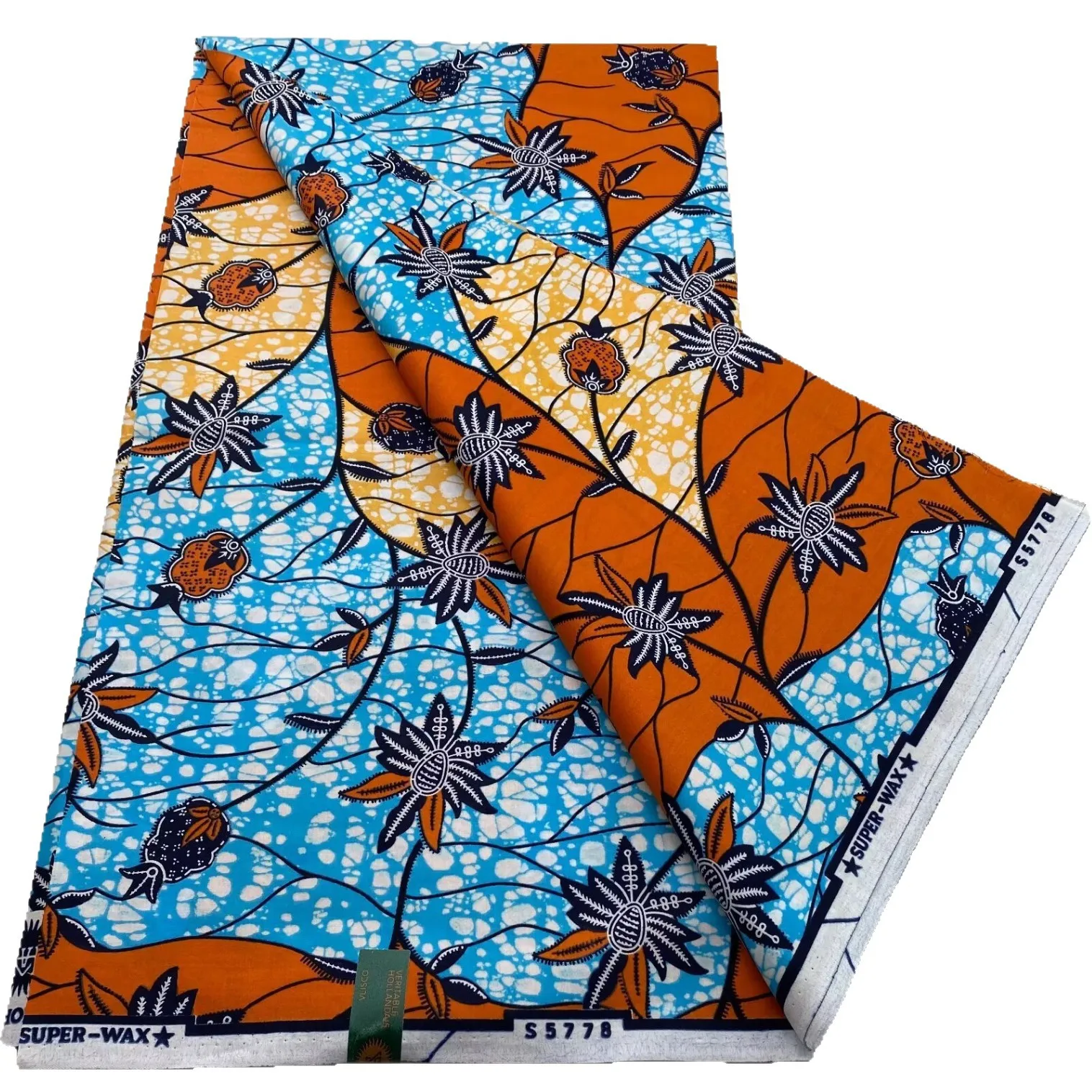 Оптовая цена, гарантированная африканская супервосковая настоящая ткань - Фотография_3