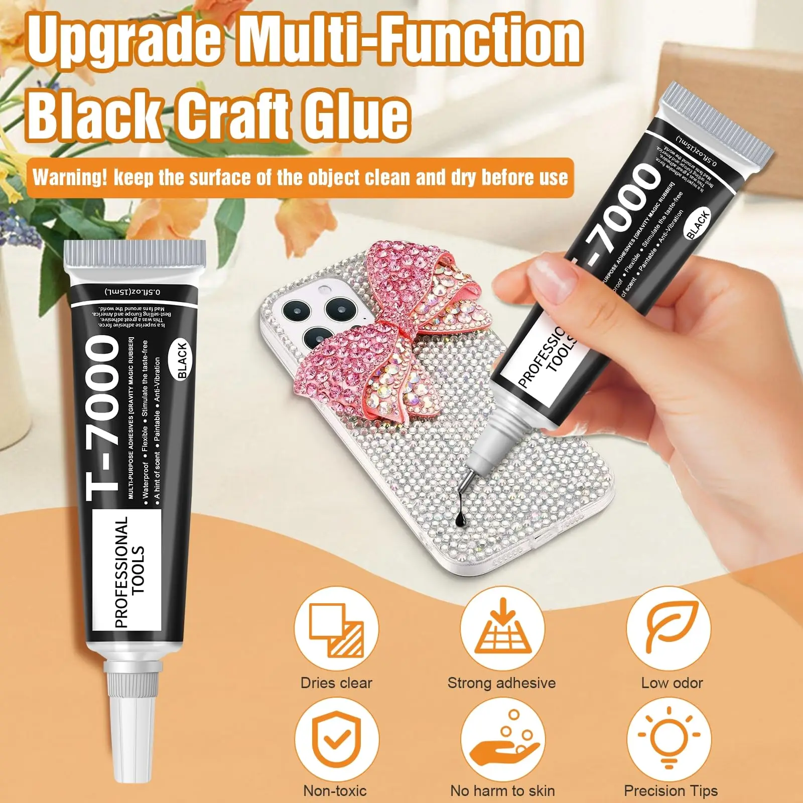 T7000 черный клей для ремонта мобильного экрана - Фотография_4