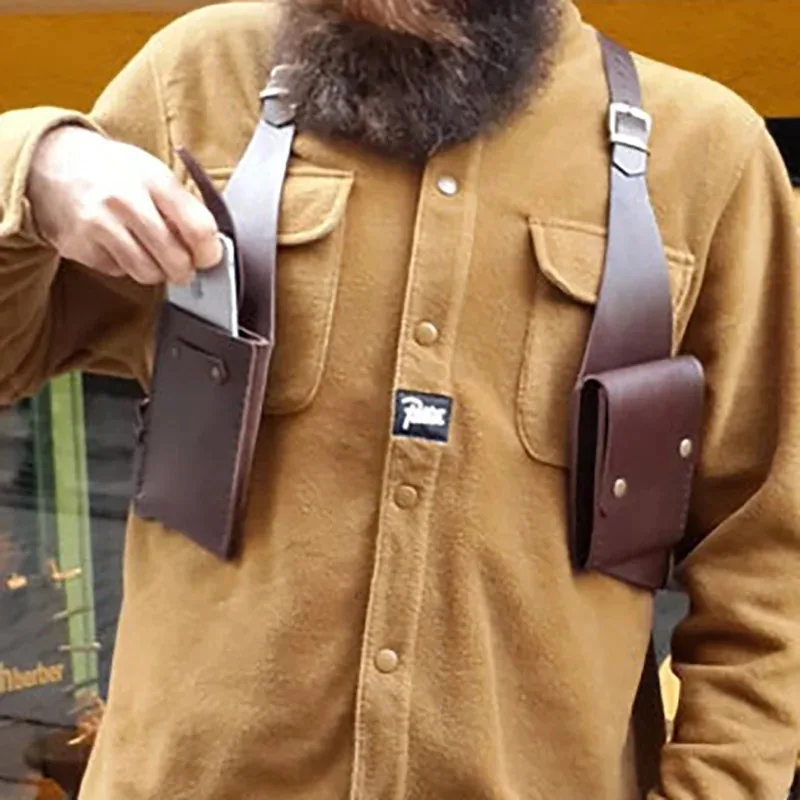 Новая винтажная кожаная сумка через