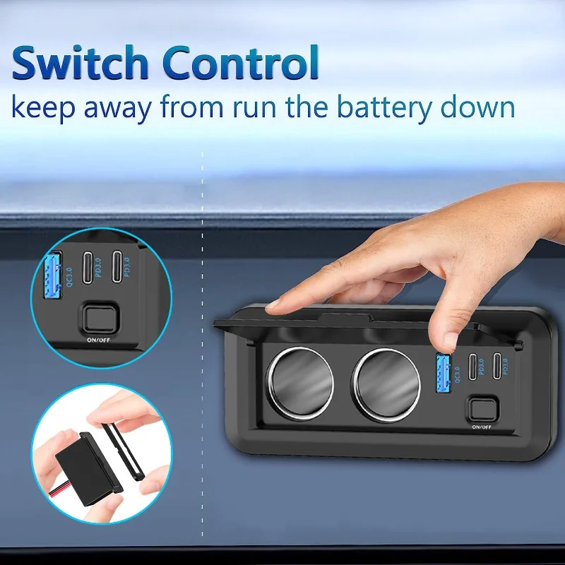 Премиальное сверхбыстрое автомобильное зарядное устройство 90 вт - Фотография_3