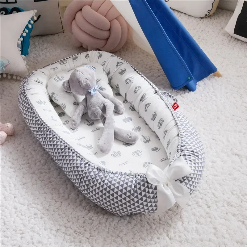 85*50 см детская кровать-гнездо с подушкой - Фотография_2