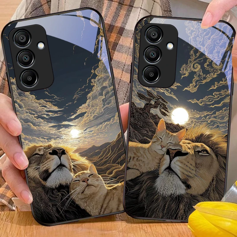 Милый кот и серый лев для samsung - Фотография_4