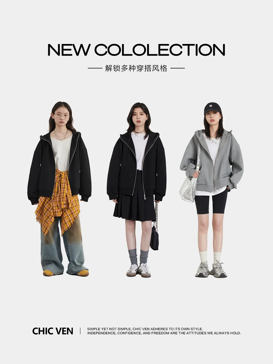 Chic ven женские толстовки свободные - Фотография_2