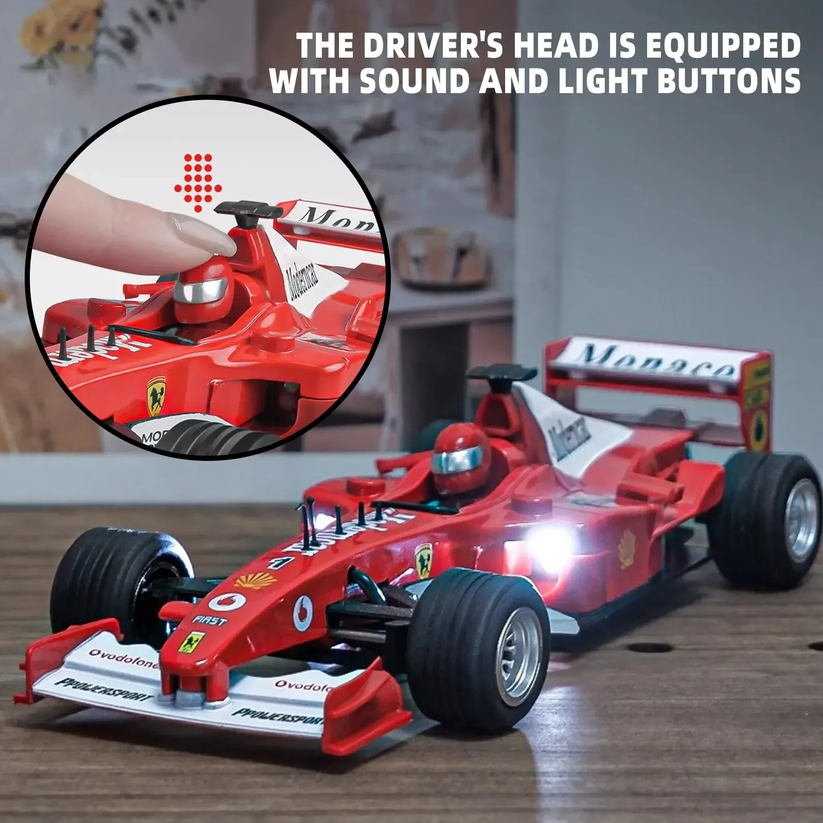 1:32, модель гоночного автомобиля f1 из сплава с ретроактивным движением