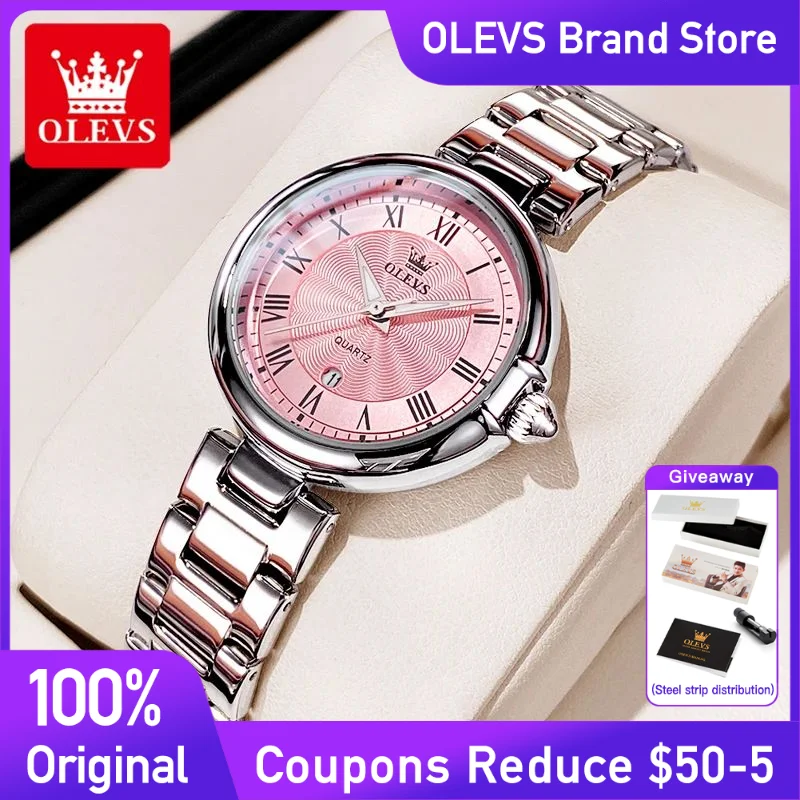 Olevs женские часы модные легкие
