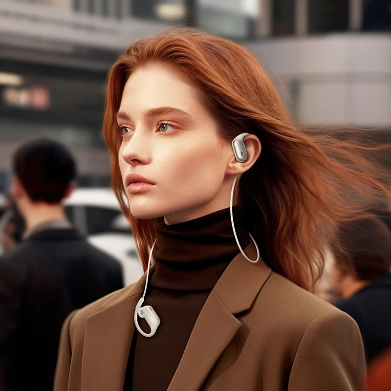 Hoco открытые носимые стерео anc + enc беспроводные bluetooth 5 - Фотография_5