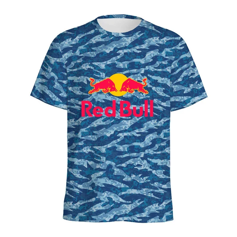 Камуфляжная футболка с 3d принтом red bull - Фотография_2