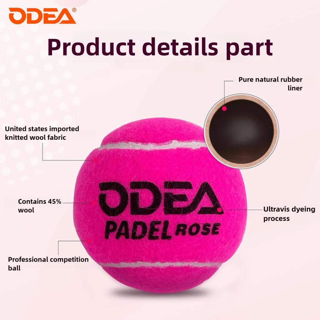 Odea padel balls розовые - Фотография_4