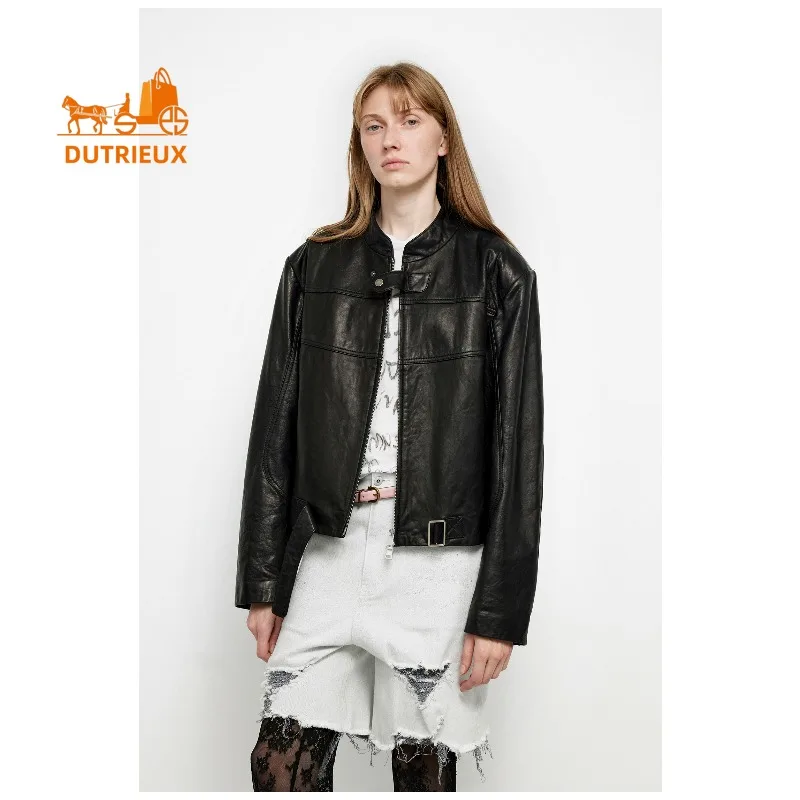 Осенняя женская мотоциклетная куртка - Фотография_3