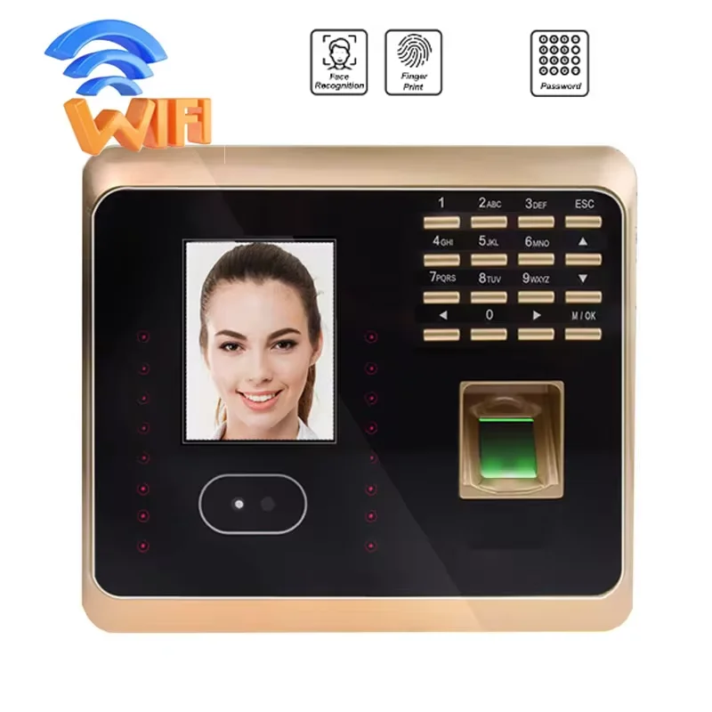 Машина zk uf100 с wi-fi для учета времени