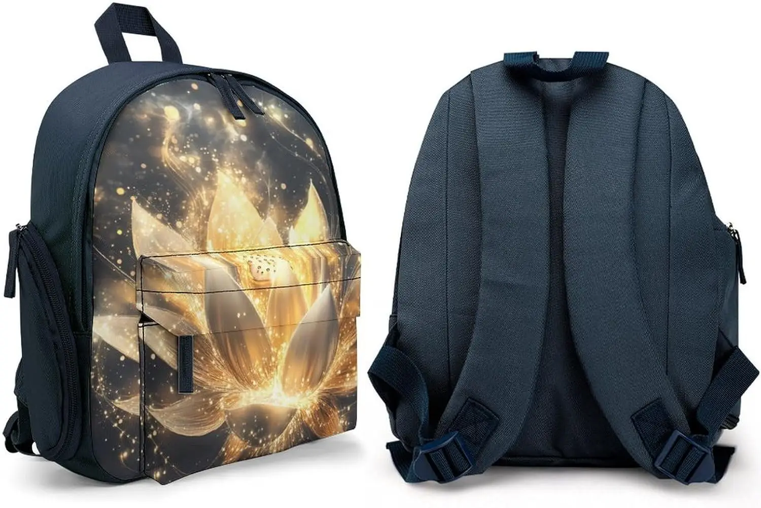 Золотой светящийся дорожный рюкзак - Фотография_4