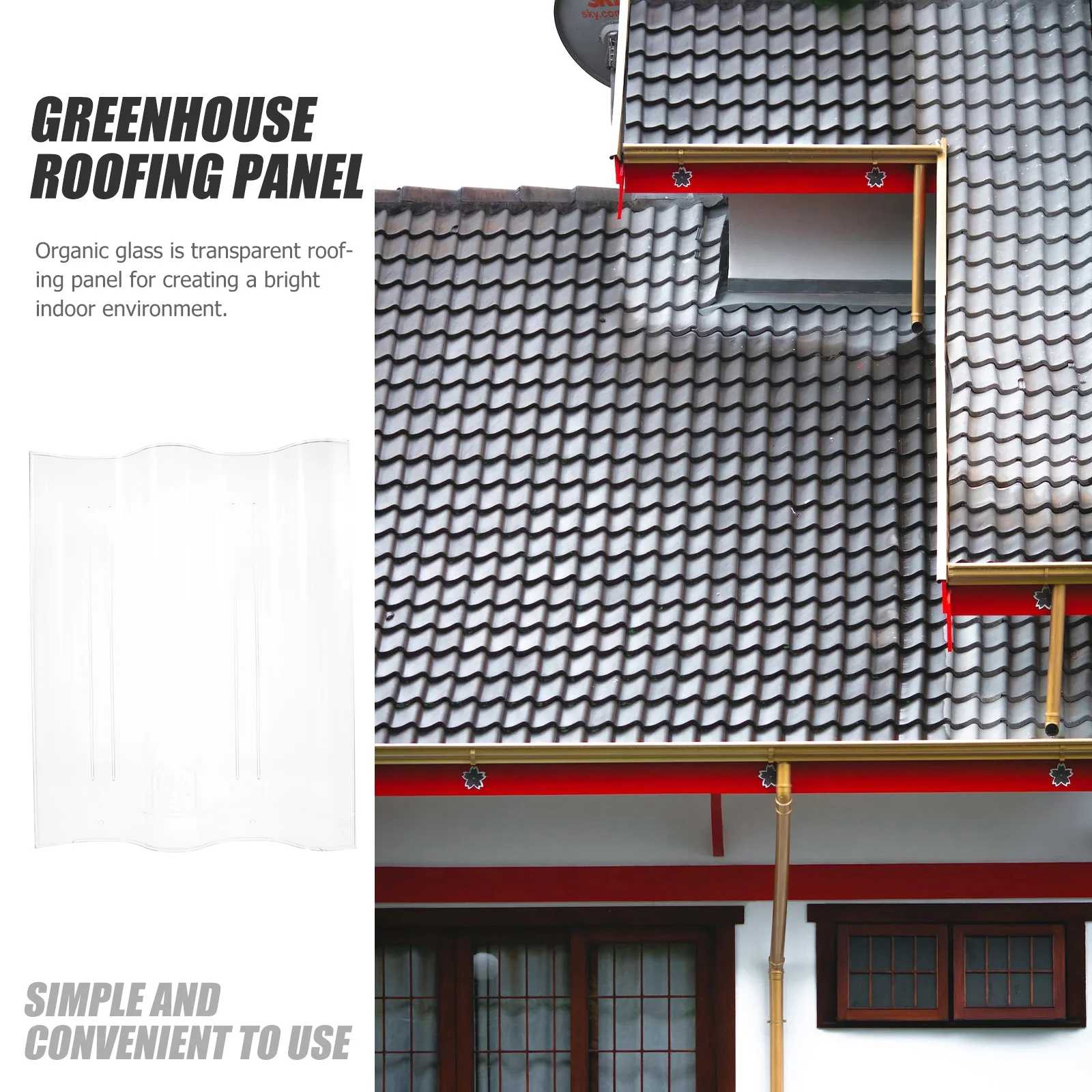 Прозрачная акриловая крышиная панель для теплицы - Фотография_5