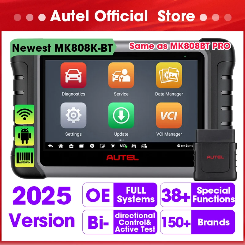 Autel maxicom mk808kbt pro obd2