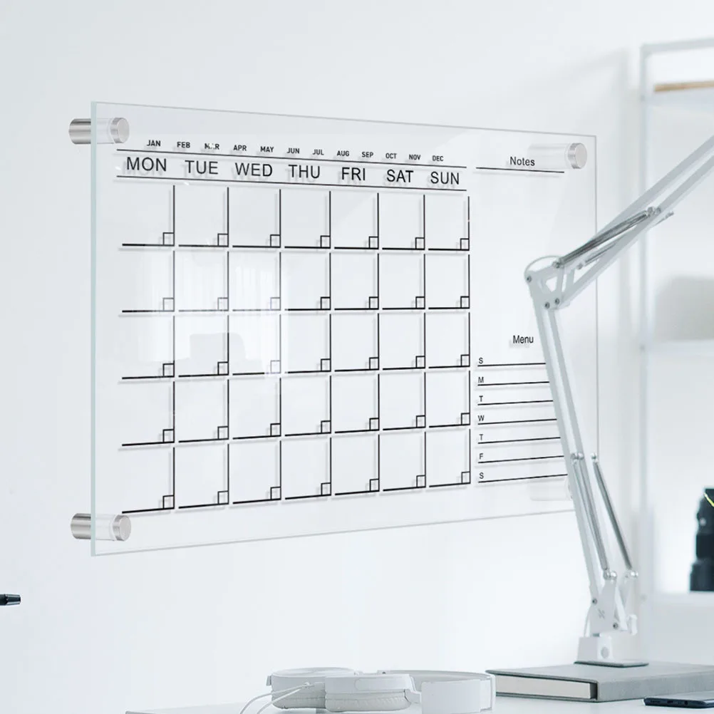 2 комплекта, прозрачная акриловая еженедельная доска для сухих протираний - Фотография_2