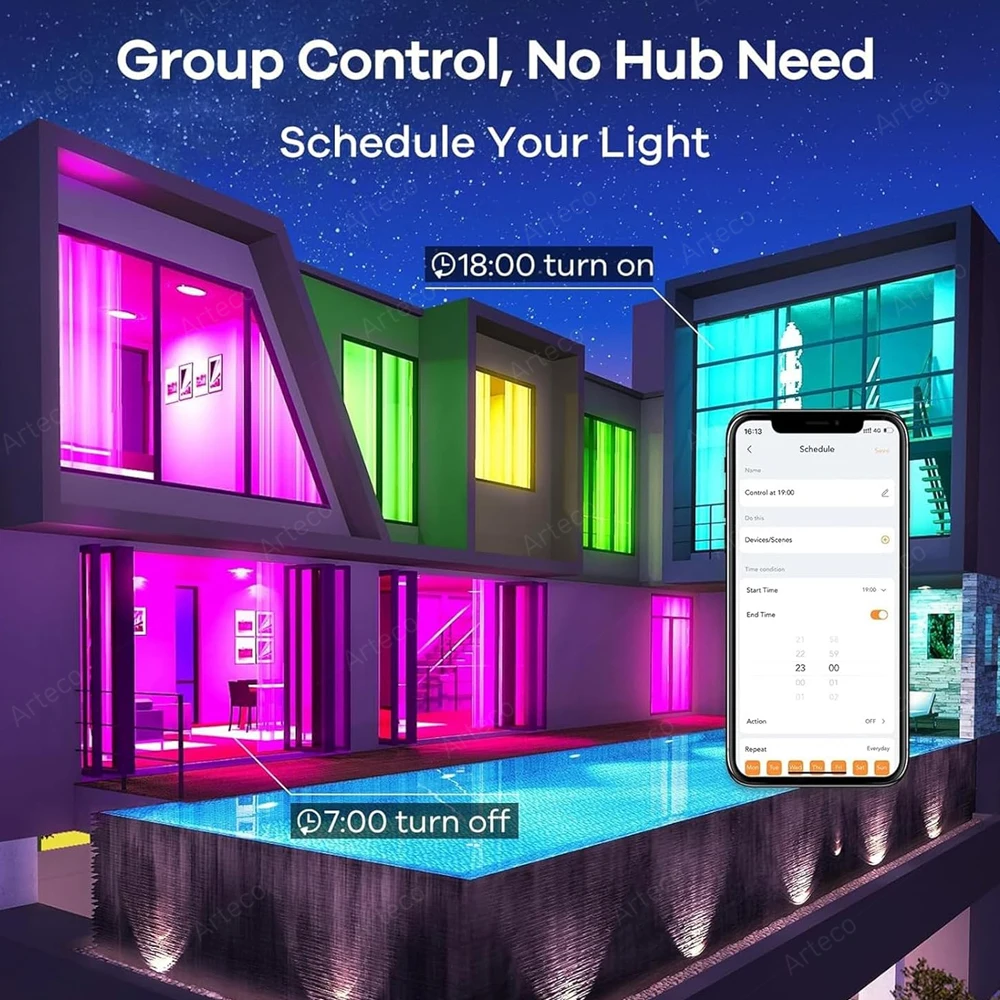 Bluetooth smart led bulb tuya light - Фотография_5