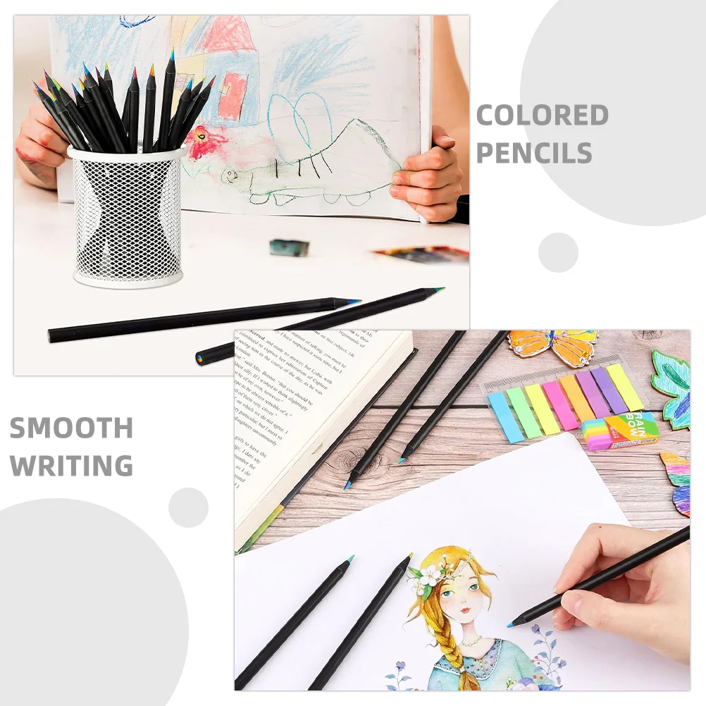 Цветные карандаши с черным корпусом - Фотография_4