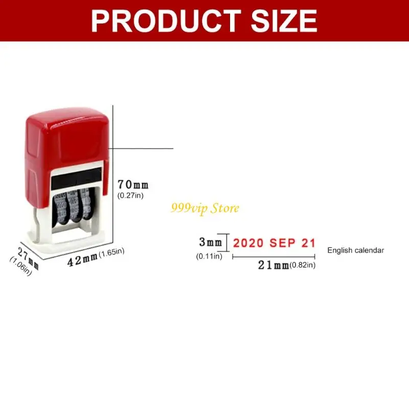 C90c rubber stamp line dater регулируемая - Фотография_5