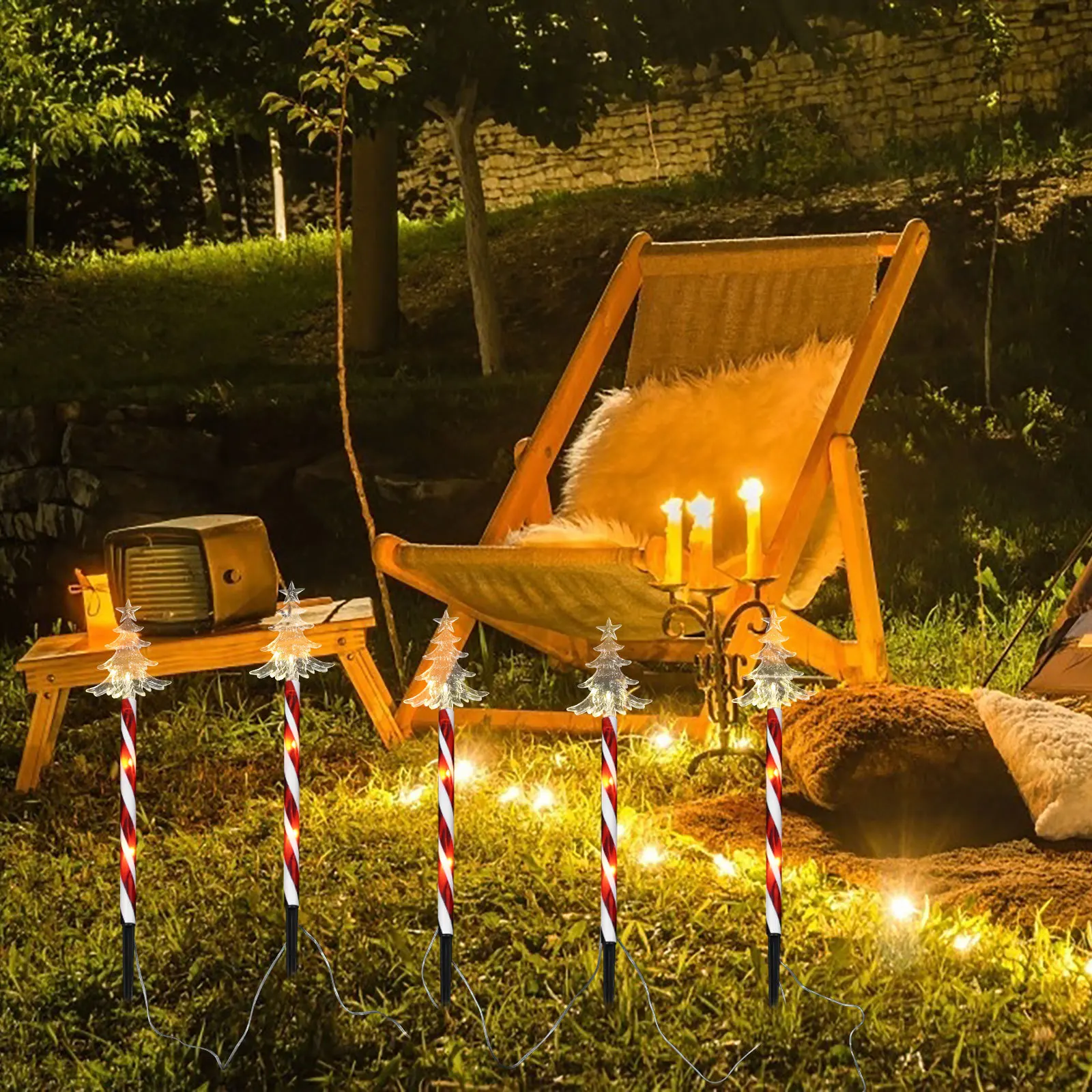 1 комплект, рождественский светильник на солнечной энергии - Фотография_5