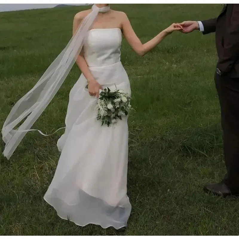 Новейшие простые свадебные платья