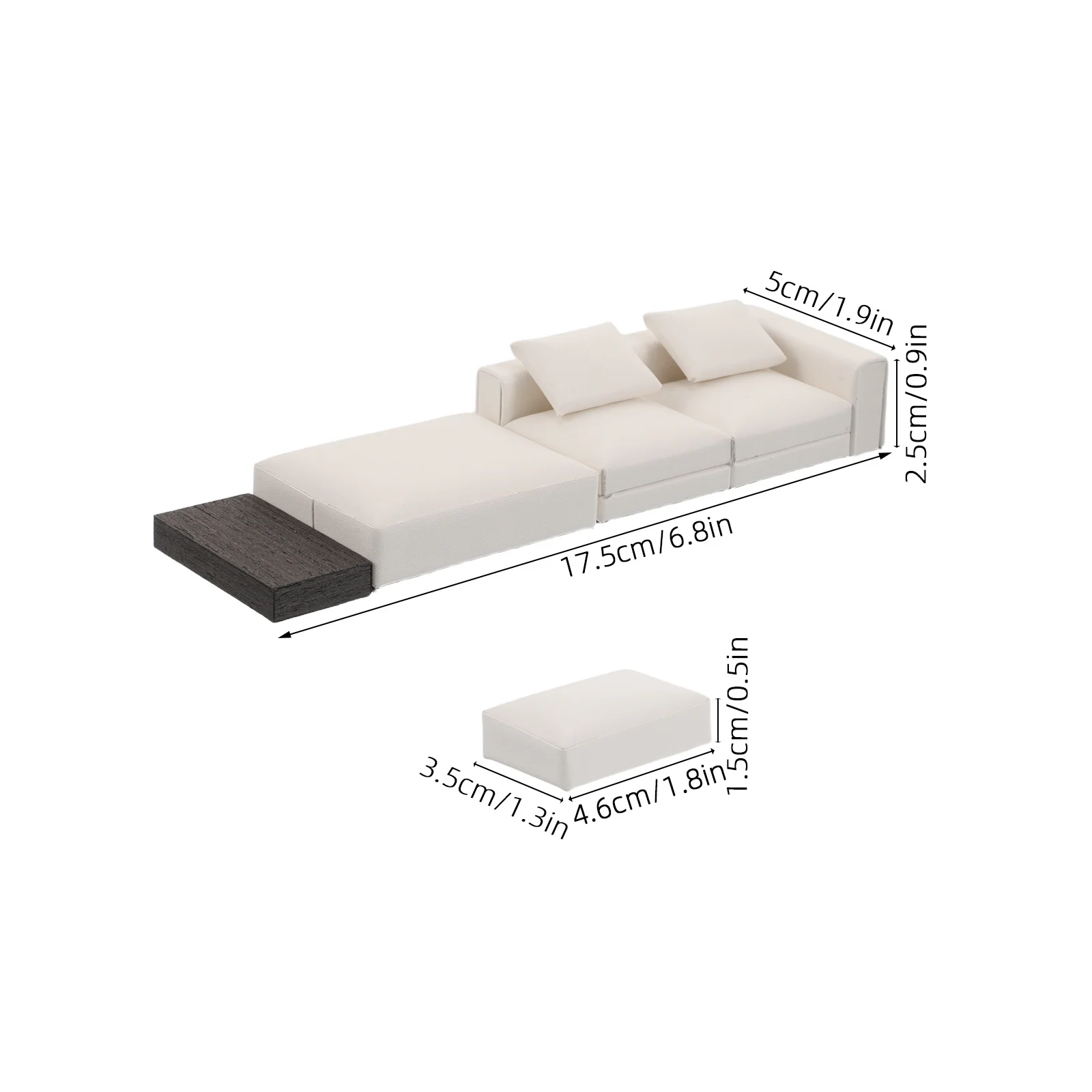 Мини-набор диванов в масштабе 1:20 - Фотография_2