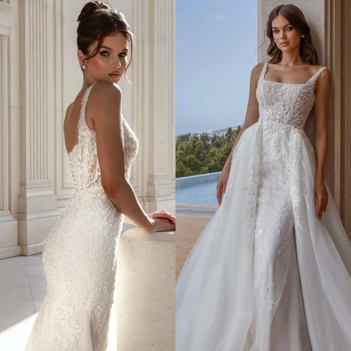 Белое кружевное свадебное платье - Фотография_6