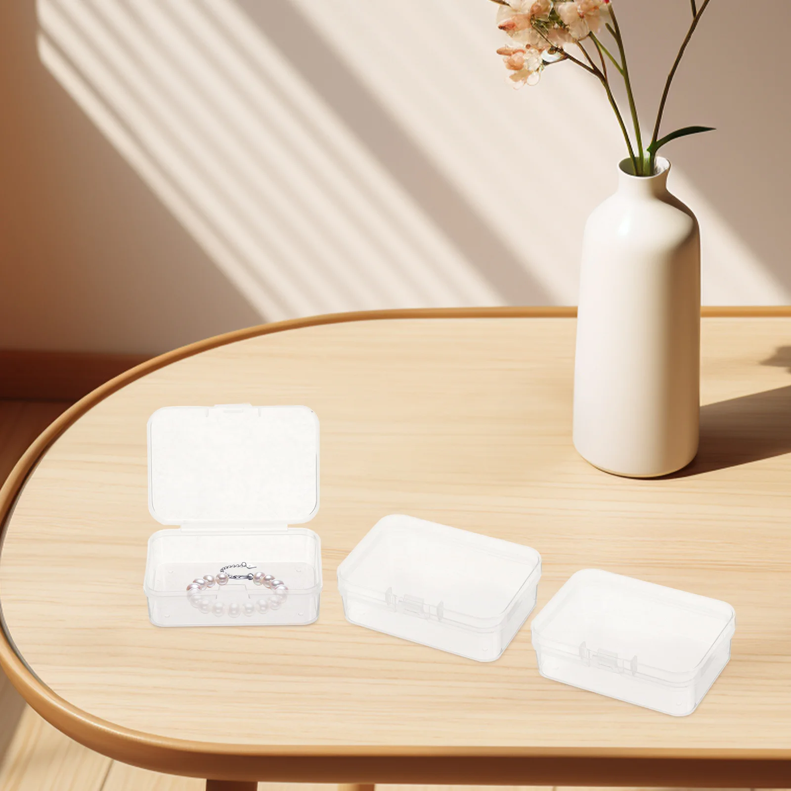 Прозрачная пластиковая коробка для хранения