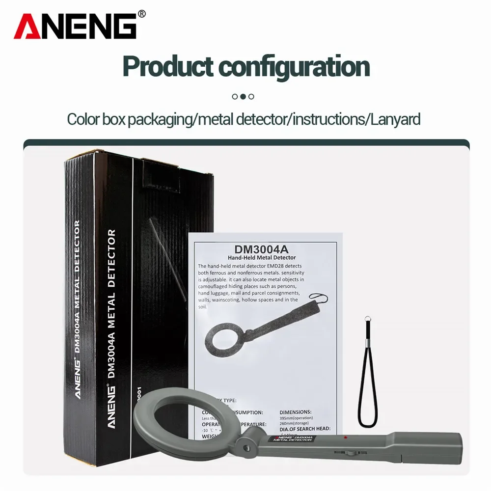 Aneng dm3004a металлоискатель высокочувствительные - Фотография_6