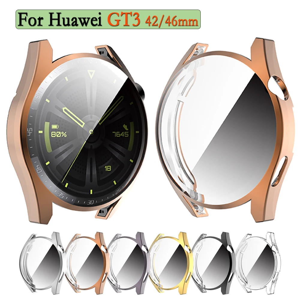 Защитный чехол из тпу с покрытием для huawei gt3 42/46 мм