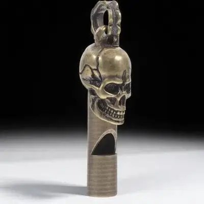 Медный свисток в форме черепа - Фотография_6