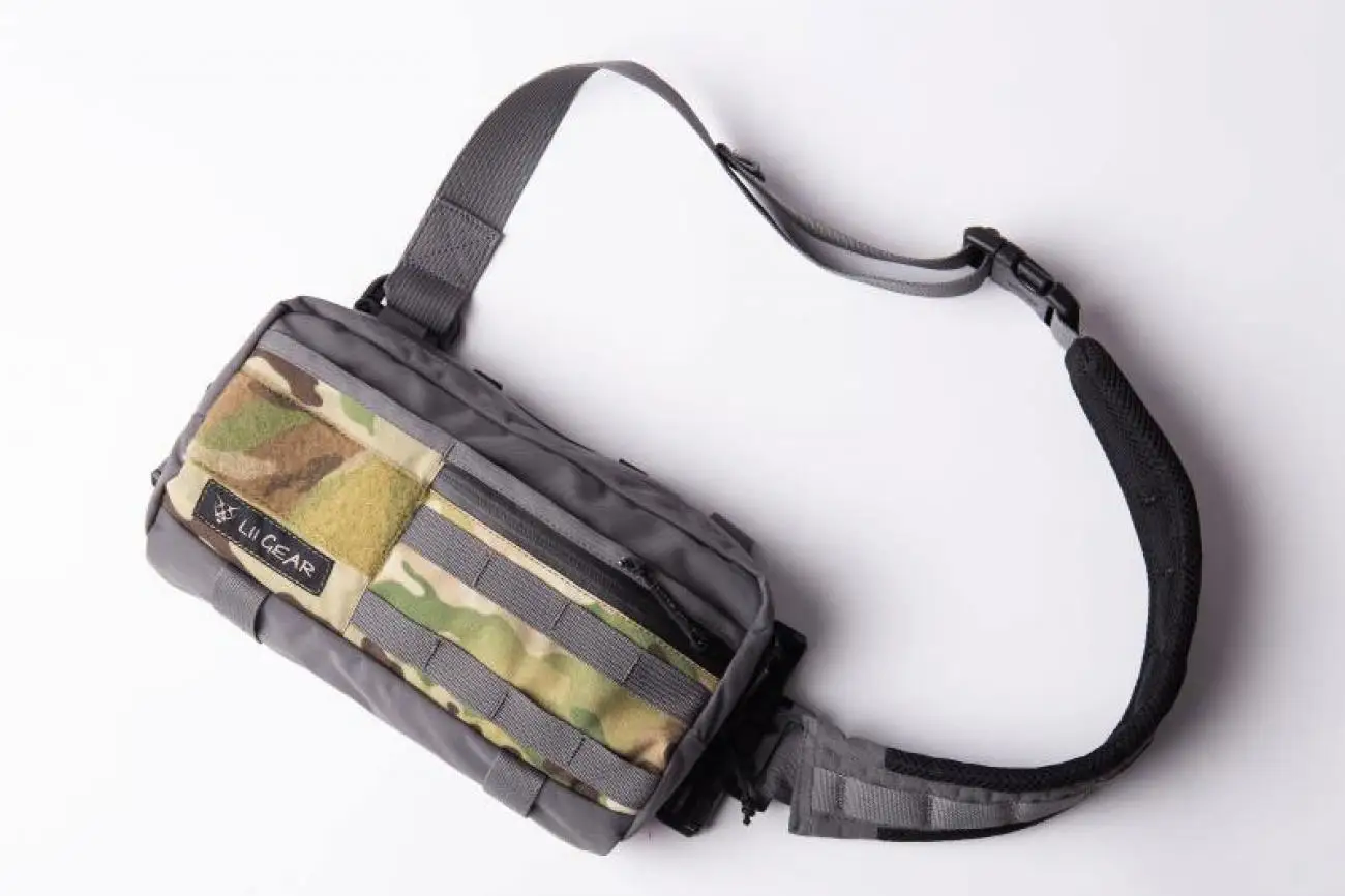 Тактическая нагрудная сумка на одно плечо - Фотография_3