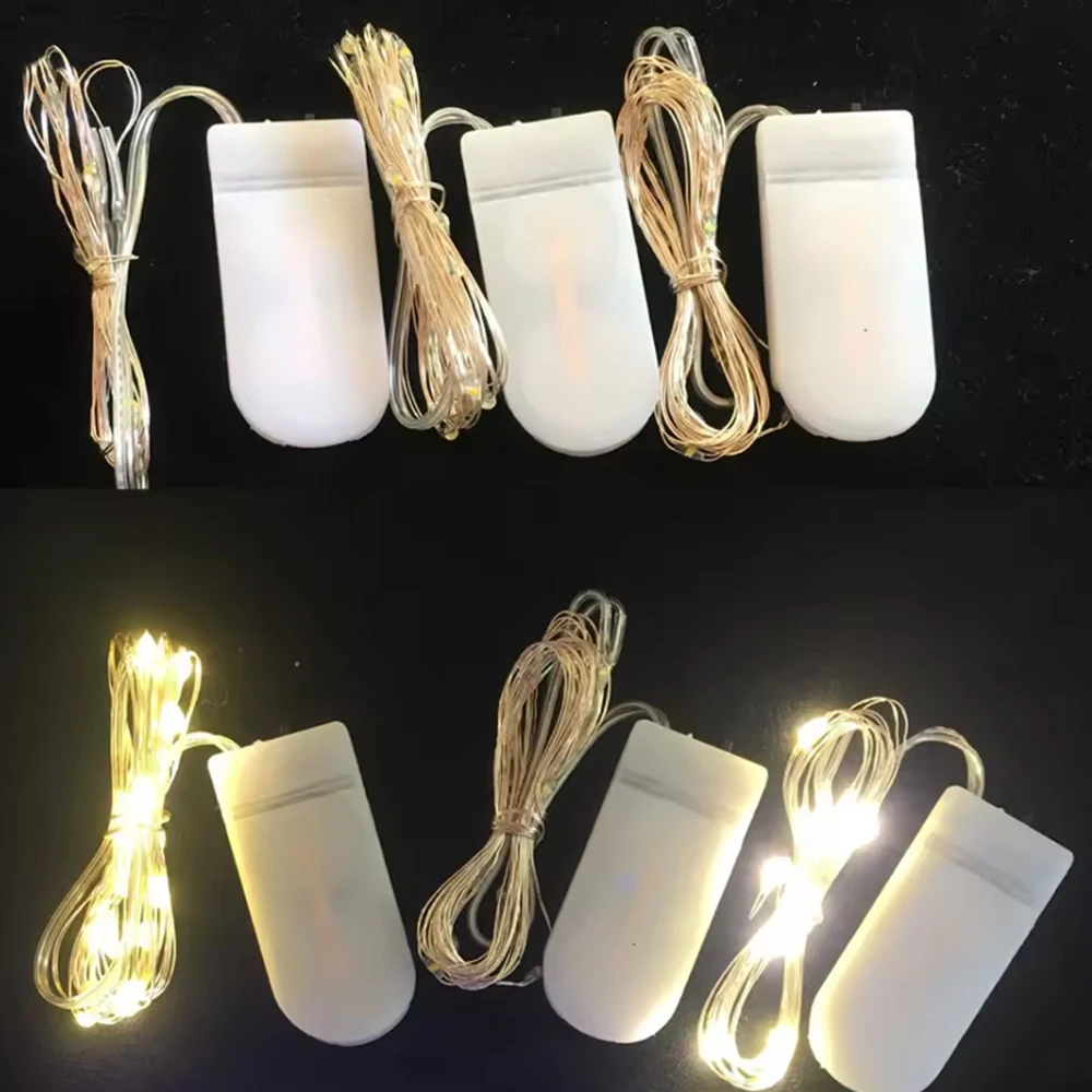 Luces светодиодные гирлянды из медной проволоки на батарейках