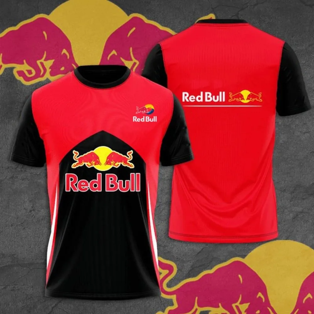 Летняя последняя мужская футболка red bull - Фотография_4