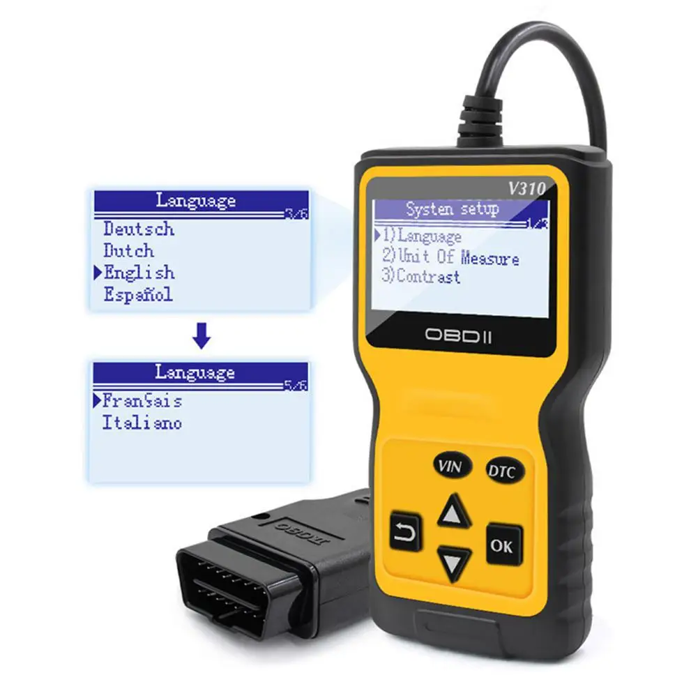 Универсальный автомобильный считыватель кодов obd v310