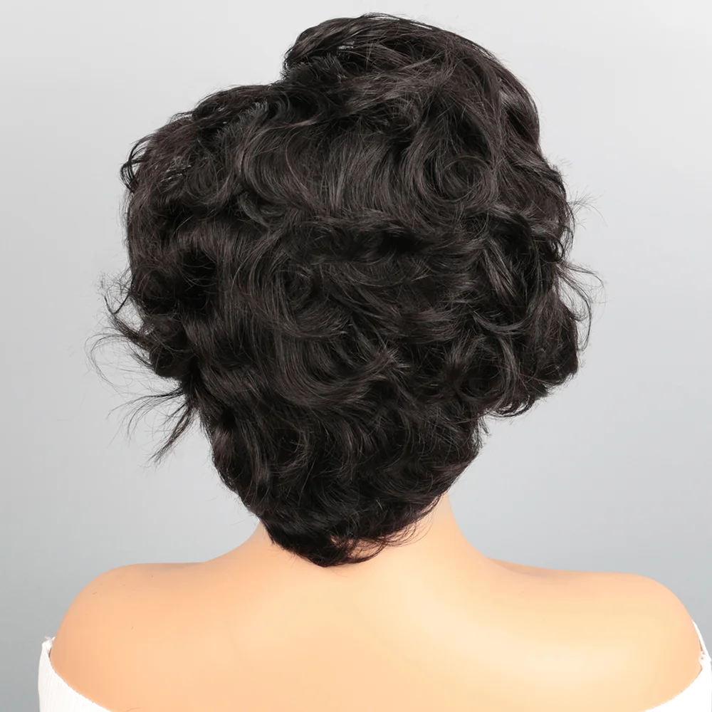 Парик pixie cut human hair straight13x4 - Фотография_4