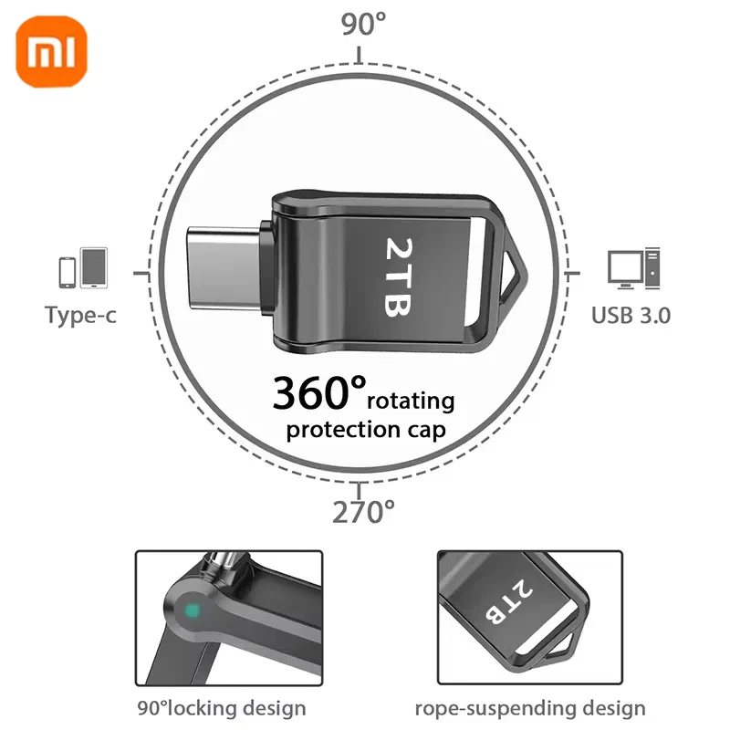 Xiaomi mini 32 гб 64 гб 128 гб тип c ультра двойной флэш-накопитель usb 3 - Фотография_5