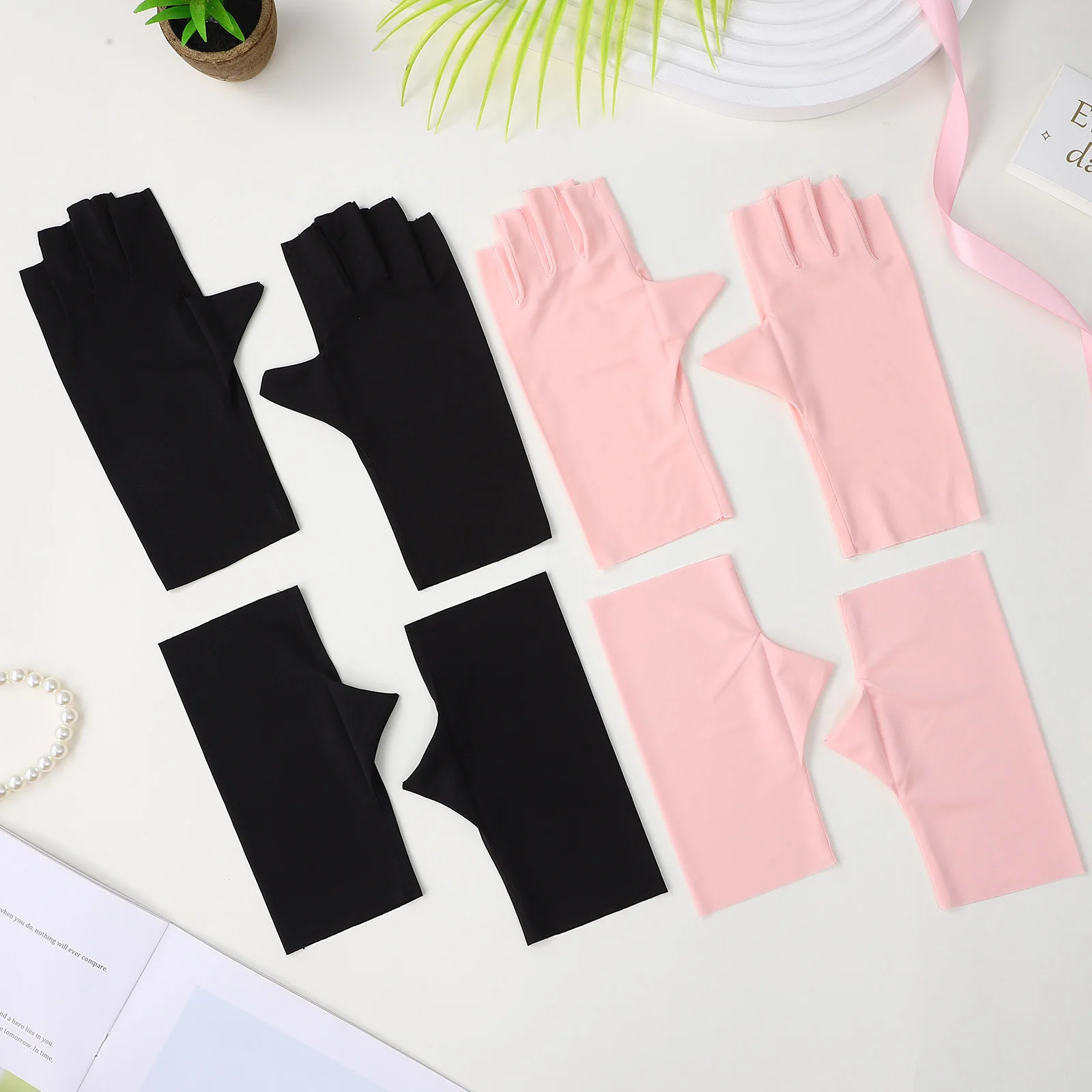 Маникюрные перчатки без пальцев - Фотография_5