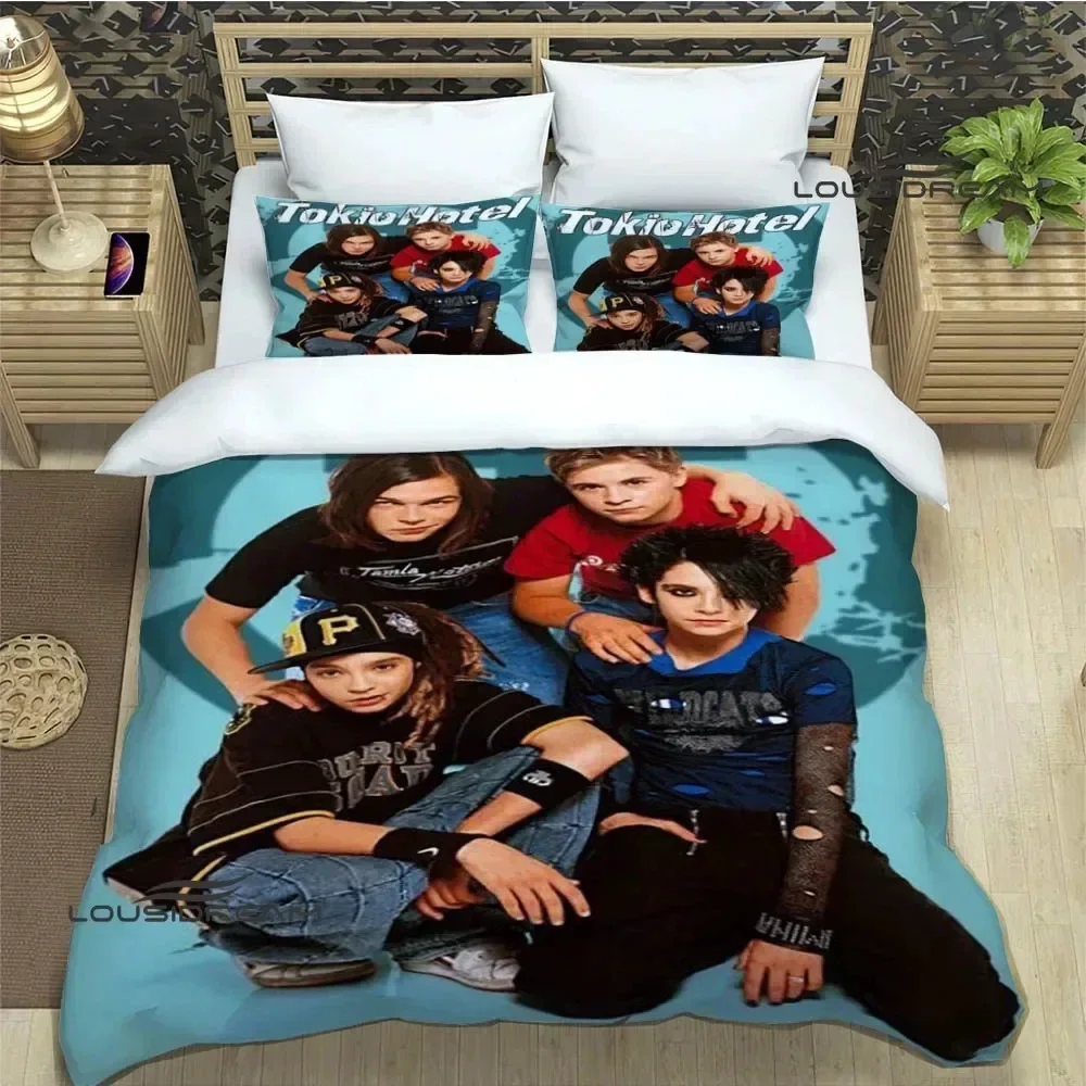 Комплекты постельного белья с принтом группы tokio hotel - Фотография_5