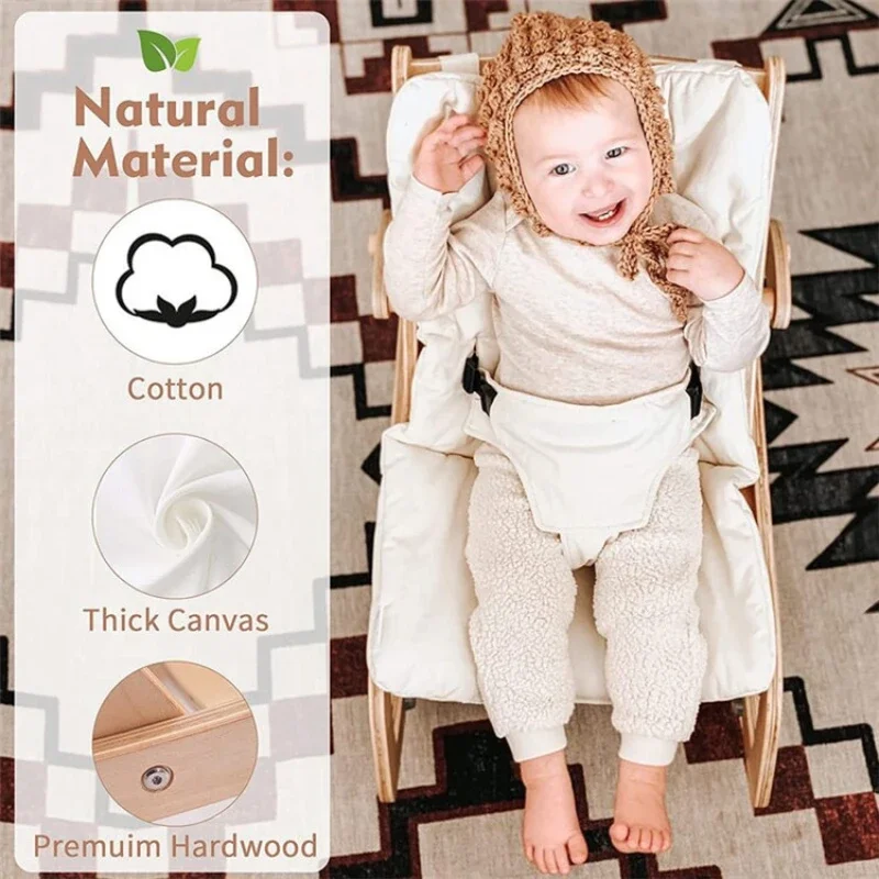 Детское кресло-качалка из цельной древесины - Фотография_6