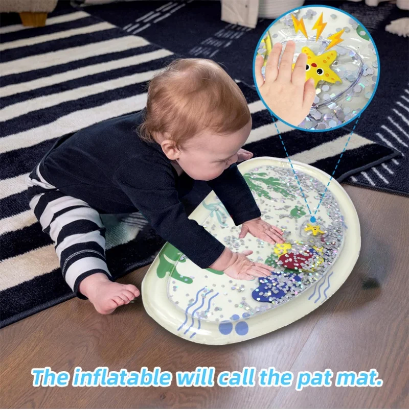 Летний надувной водный коврик для младенцев - Фотография_2