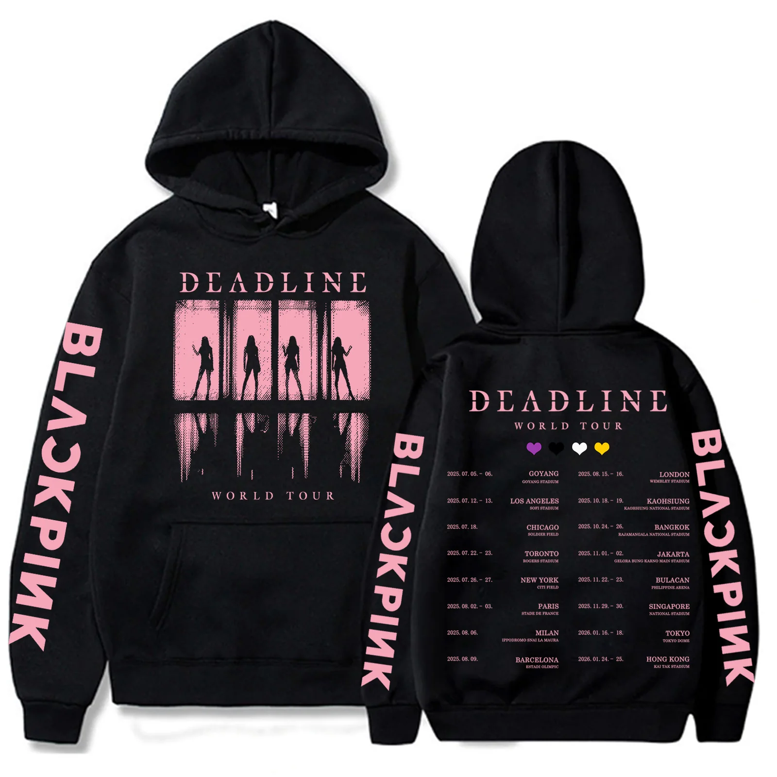 Толстовка с капюшоном bp deadline black world tour
