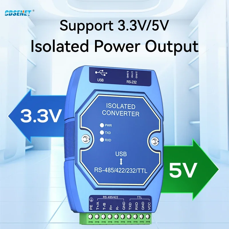 Usb к rs485 rs422 rs232 ttl промышленный - Фотография_3
