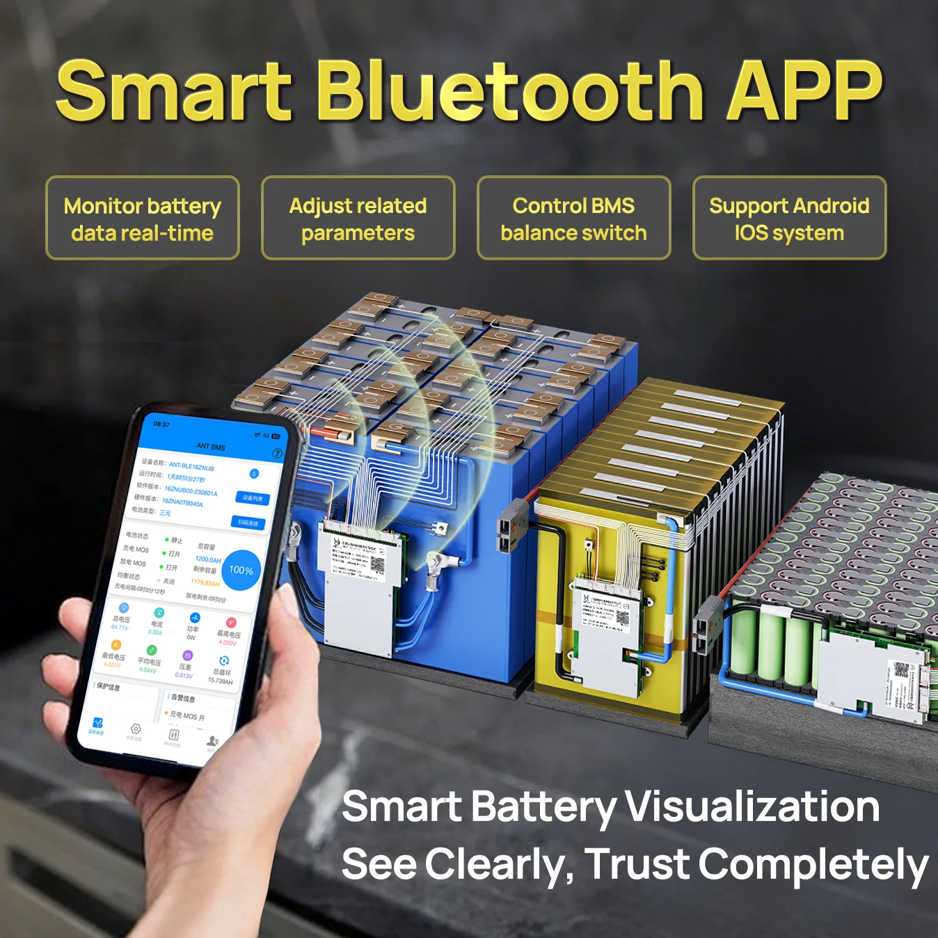 Ant smart bms 17-24s 50-340a 48 - Фотография_2