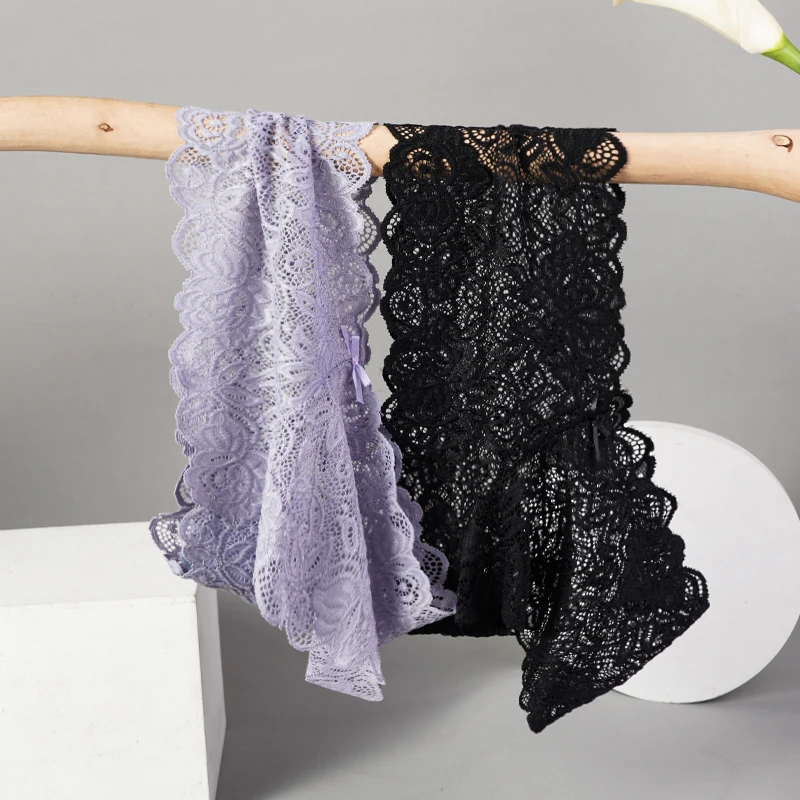 Сексуальные кружевные прозрачные трусики - Фотография_4