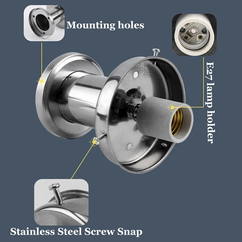 Светодиодная круглая шаровая лампа для улицы - Фотография_6