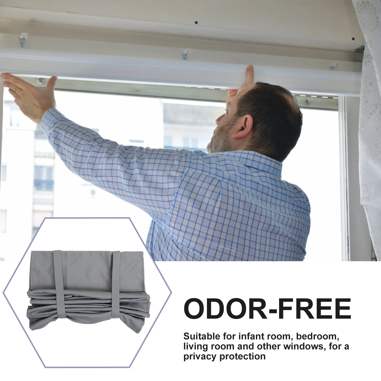 Затемняющая занавеска для гостиной - Фотография_5