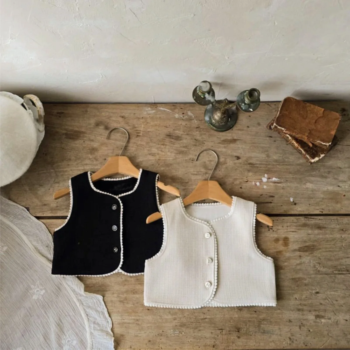 Зимний новый детский теплый жилет без рукавов - Фотография_2