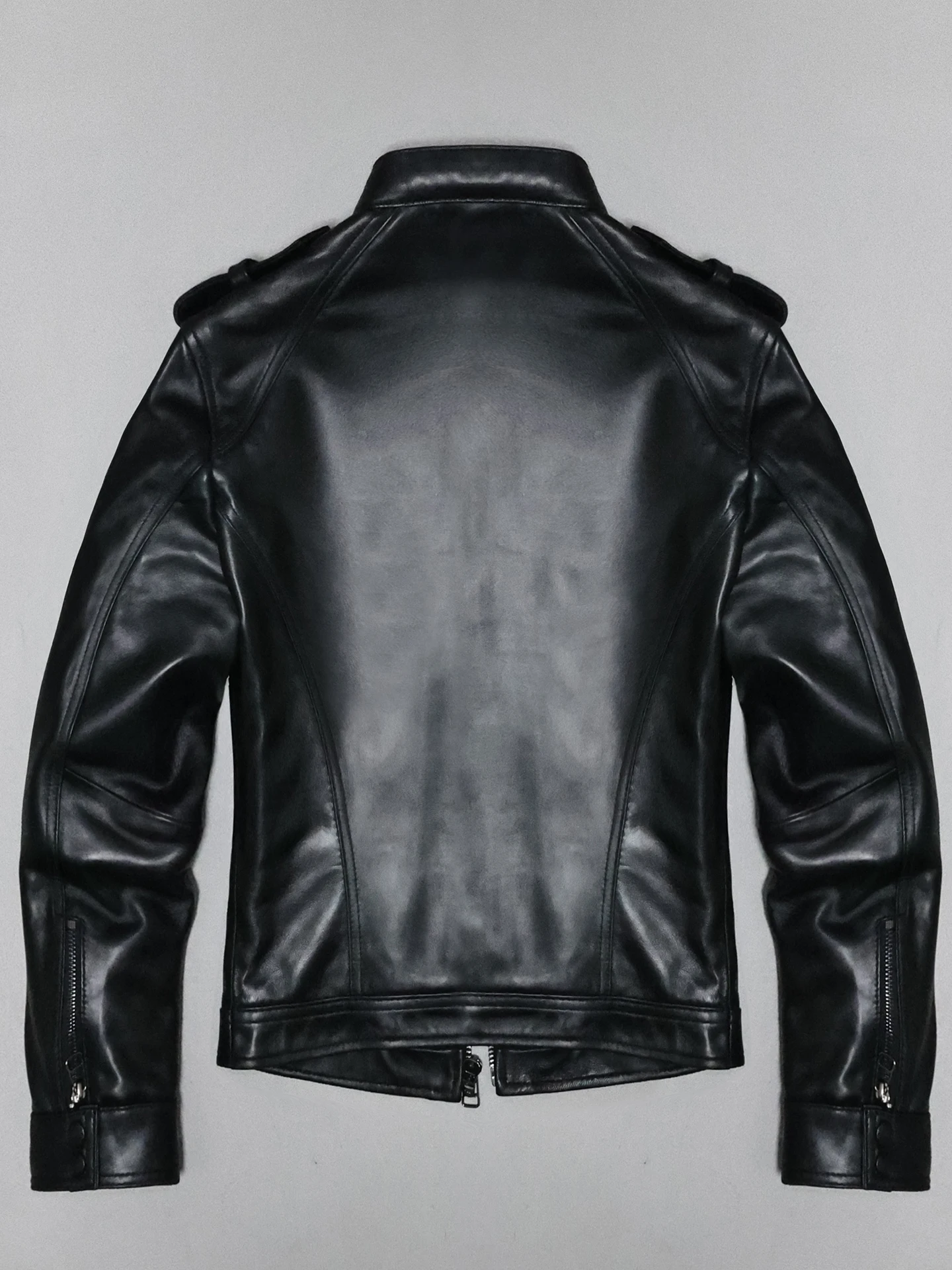 Женская кожаная куртка первого слоя из овчины - Фотография_2