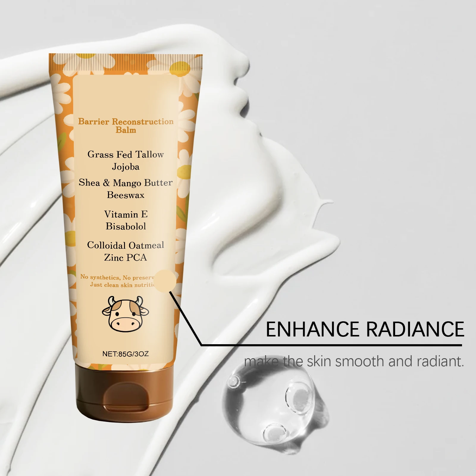 Увлажняющий крем для говядины с травой для лица и тела - Фотография_6