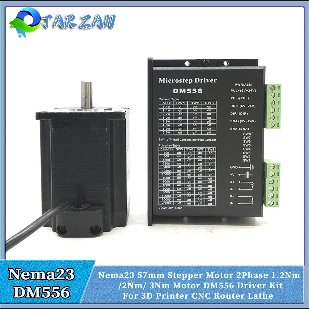 Nema23 57 мм шаговый двигатель с открытой петлей 3a 2ph 8 мм вал 1