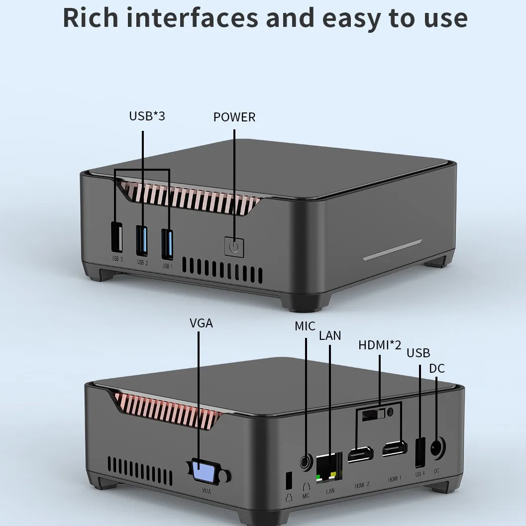 Мини-компьютер gk3 plus-n150 мини-компьютерный - Фотография_3